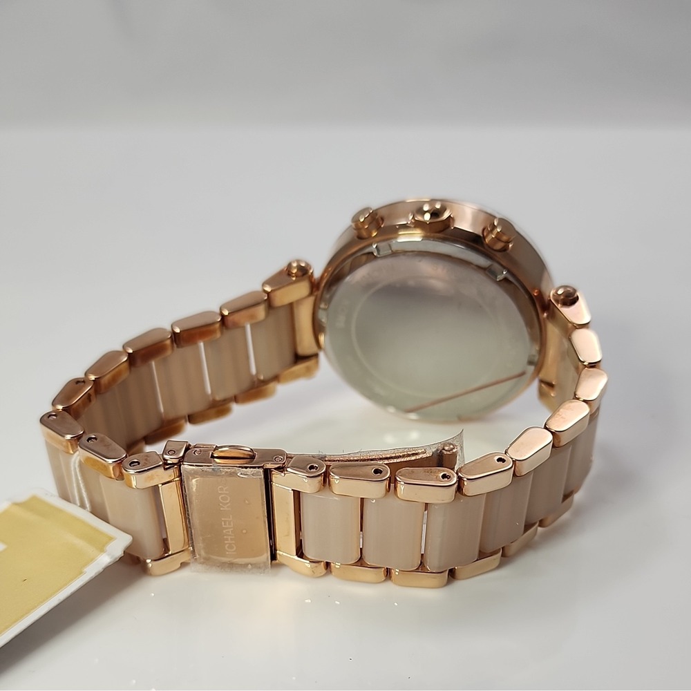 NEW 🏷$295 Michael Kors MK5896 Parker Blush🌹 Rose Gold-tone Ladies Watch - Picture 6 of 6